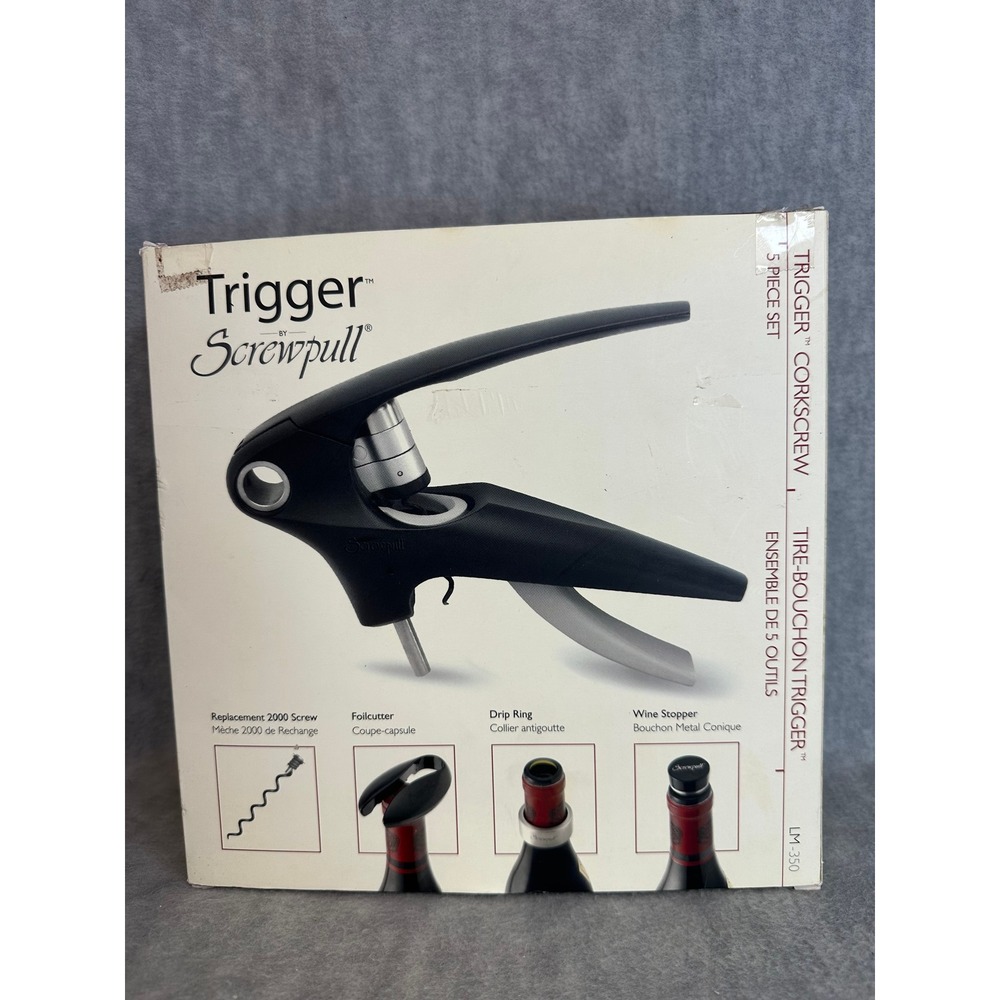 Trigger Corkscrew Wine Opener By Screwpull Williams Sonoma 5 Piece Set‎